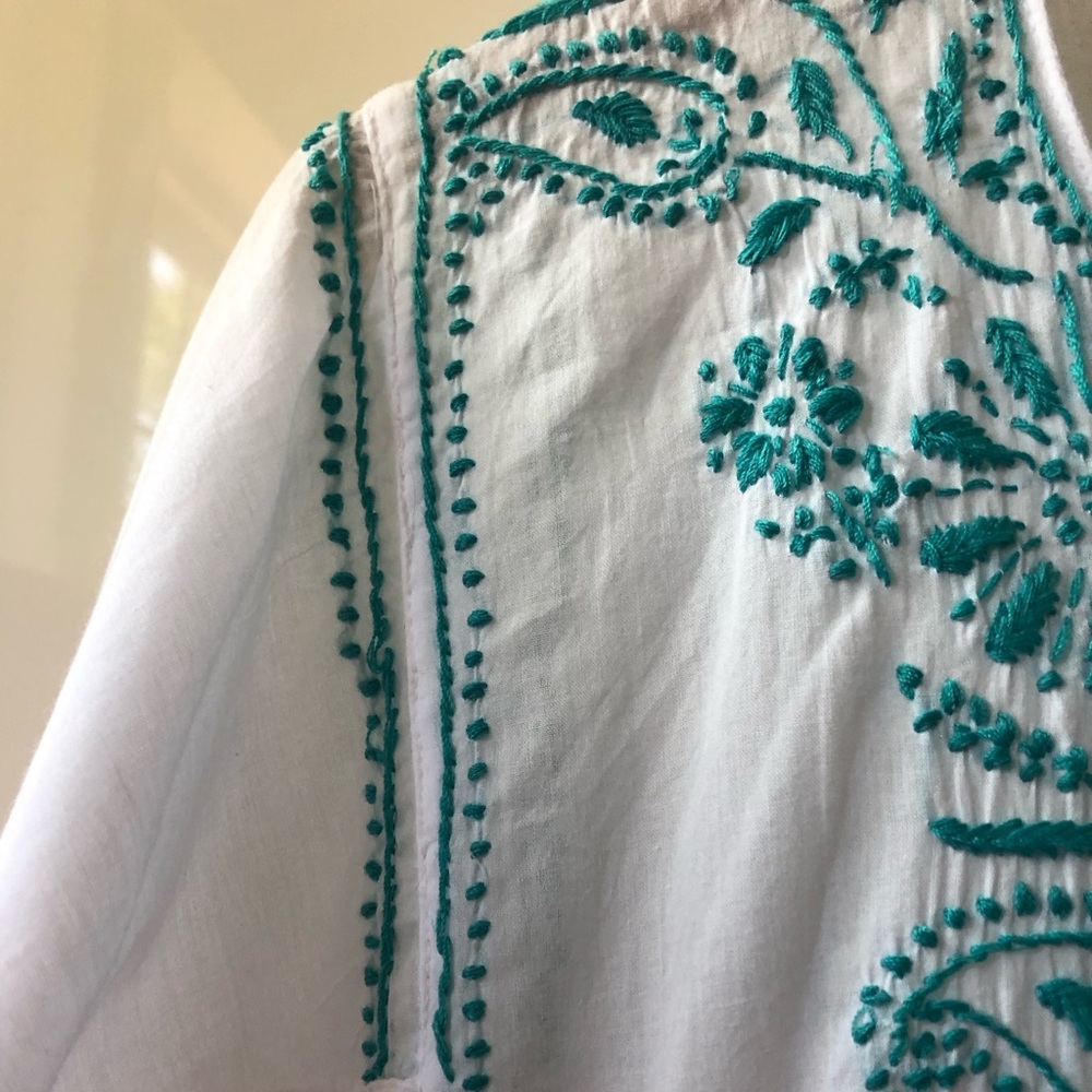Karma Living embroidered coverup tunic. Handcrafted. Size 12. Brand new! - Picture 10 of 12